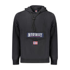Norway 1963 Black Cotton Men's Hooded Sweatshirt