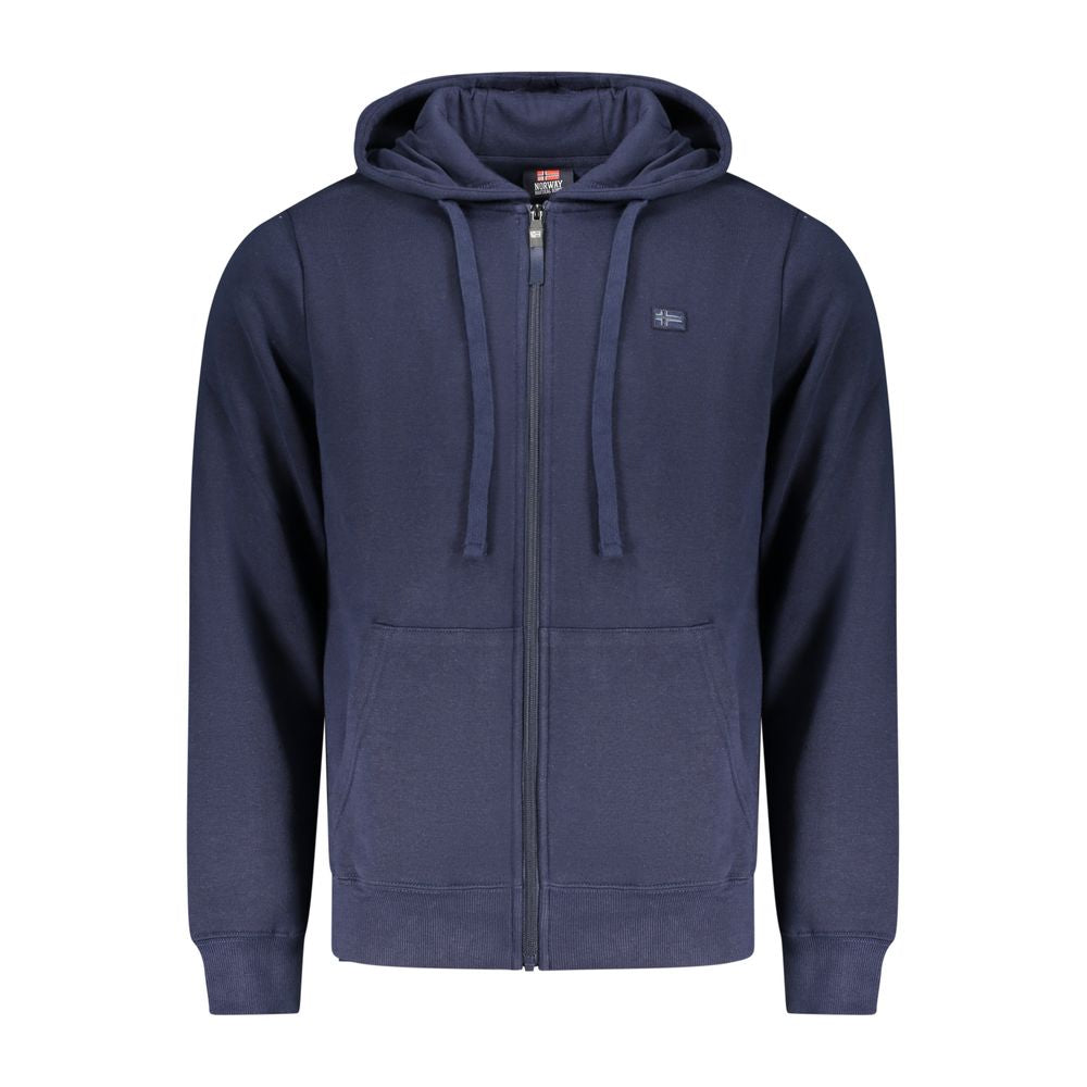 Norway 1963 Blue Cotton Men's Hoodie Sweatshirt