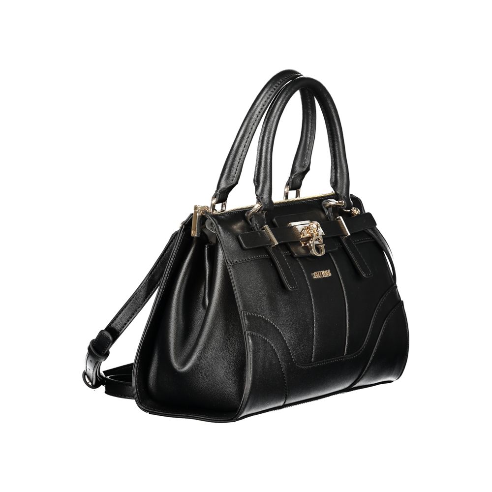 Guess Jeans Nero Poliuretano Womens Handbag