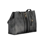 Guess Jeans Nero Poliuretano Women's Handbag