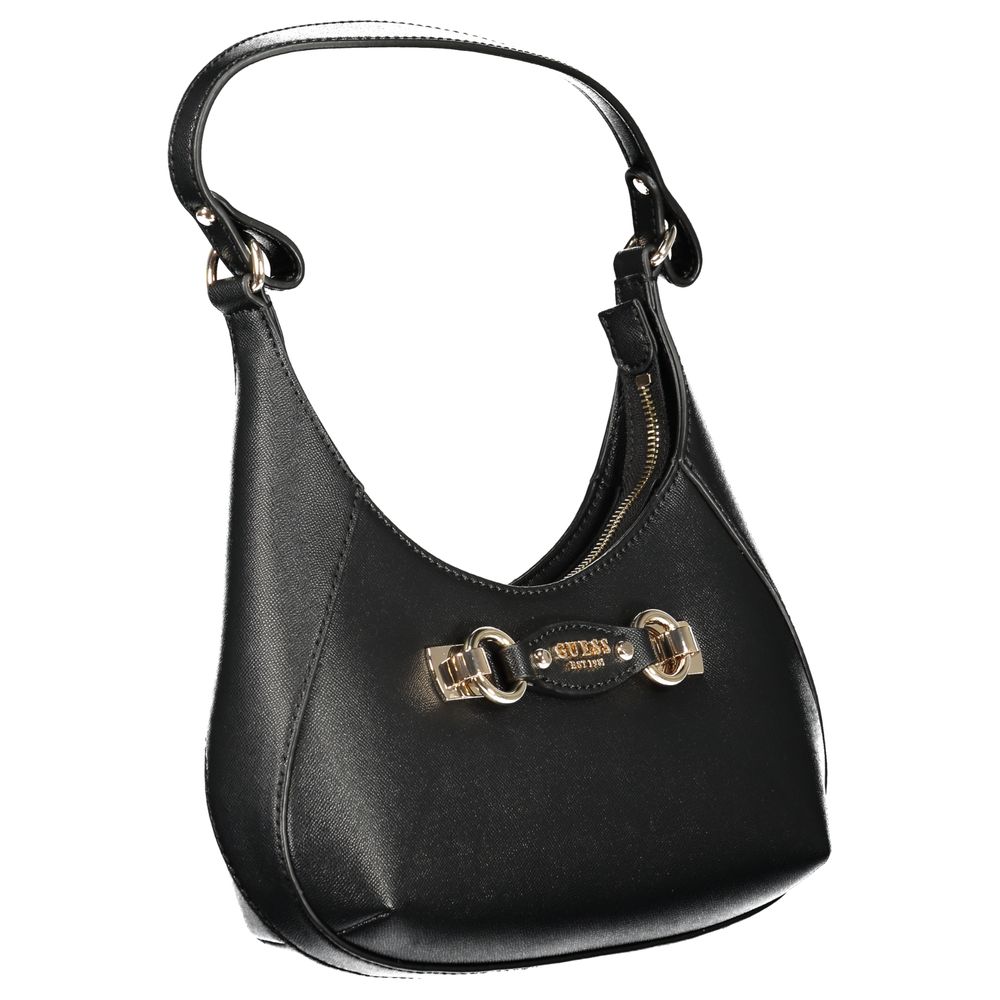 Guess Jeans Nero Poliuretano Women Handbag