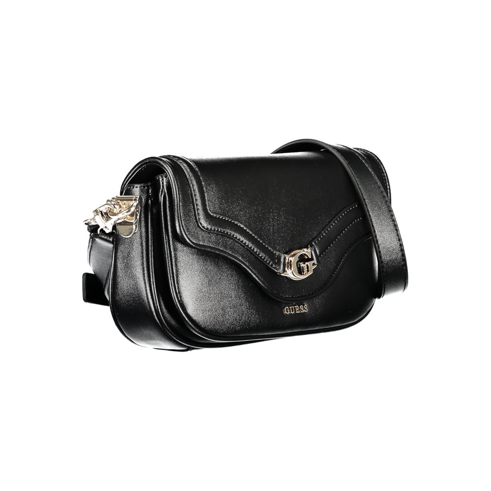 Guess Jeans Nero Poliuretano Woman Handbag