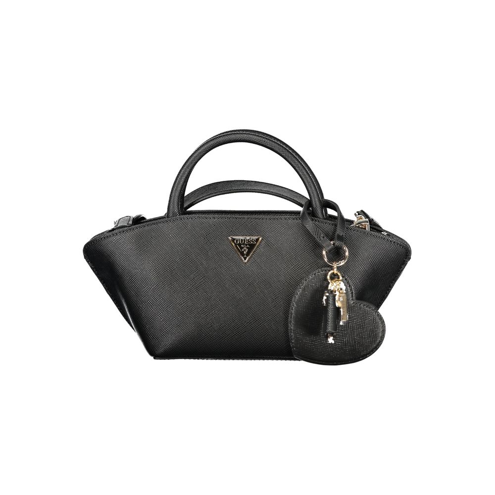 Guess Jeans Nero Poliuretano Women's Handbag