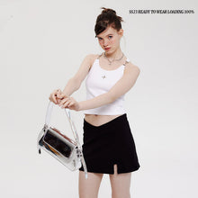 Fitted Knit Sleeveless Top Activewear Base Layer Tee