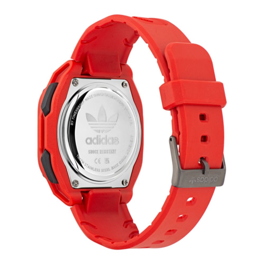 Adidas Red Rubber Digital Watch