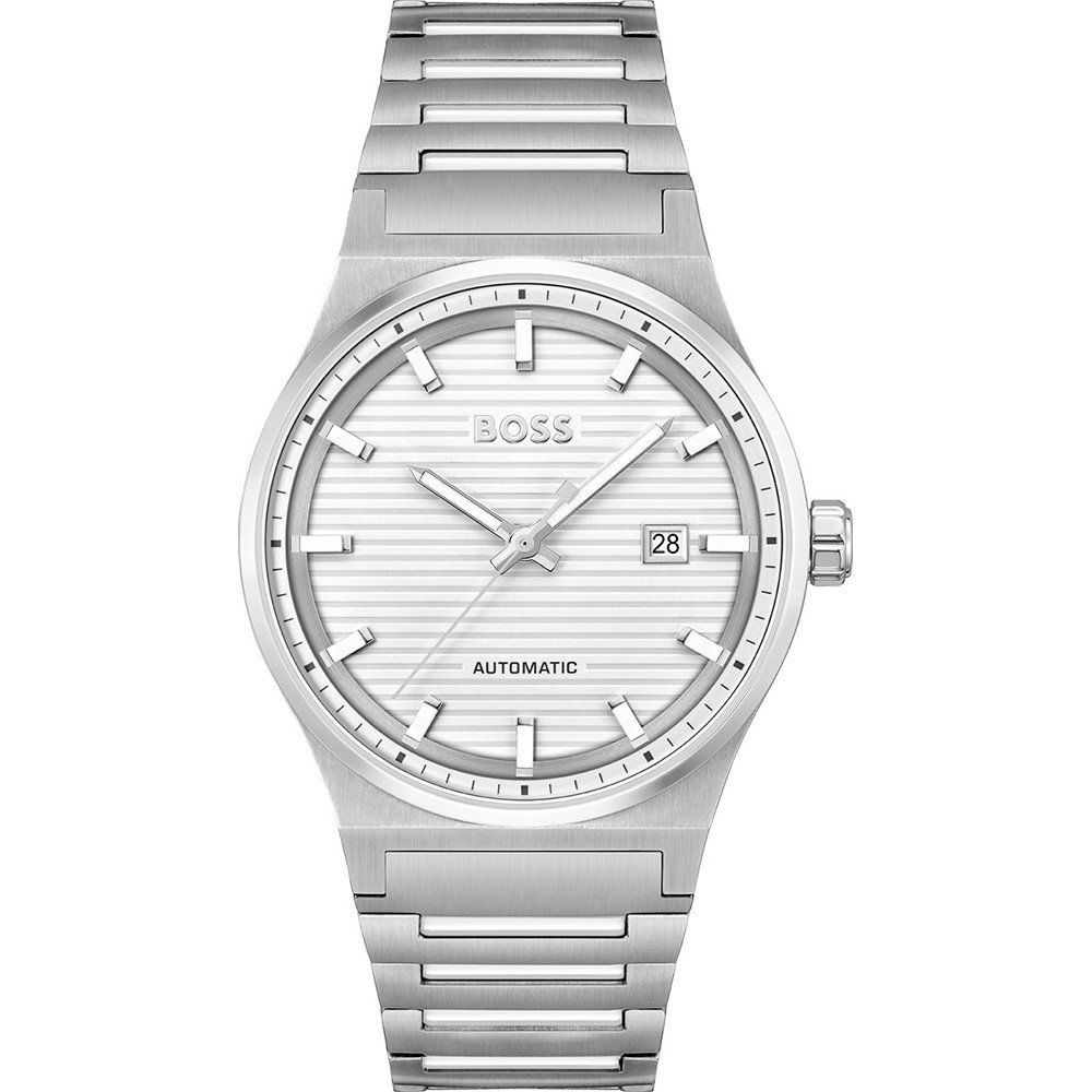 Hugo Boss Gray Stainless Steel Dress Watch