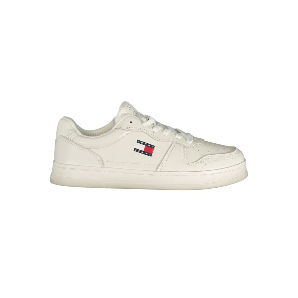 Tommy Hilfiger White Leather Women Sneaker