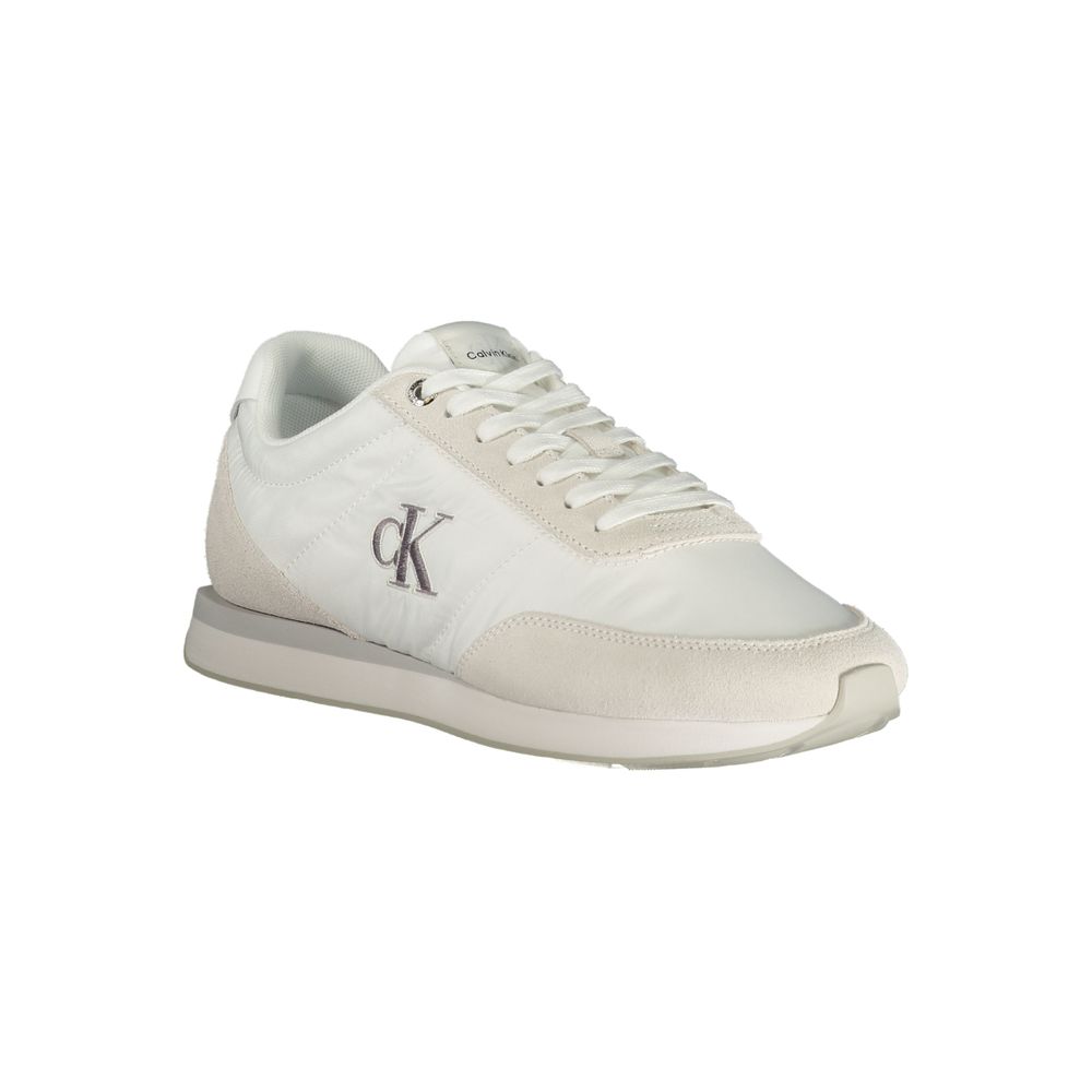 Calvin Klein White Polyester Men Sneaker