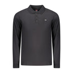 Norway 1963 Black Cotton Men Polo Shirt