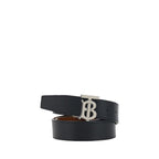 Burberry Black Calf Leather Bos Taurus Regular Belt