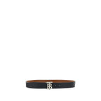 Burberry Black Calf Leather Bos Taurus Regular Belt
