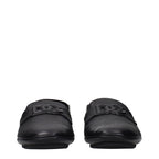 Dolce & Gabbana Black Leather Slip-On Loafers