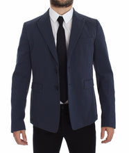 Blue Cotton Stretch Casual Blazer Dolce & Gabbana