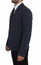 Blue Cotton Stretch Casual Blazer Dolce & Gabbana
