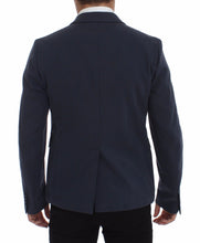 Blue Cotton Stretch Casual Blazer Dolce & Gabbana