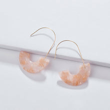 Celluloid Hook Hoop Earrings By DOBBI ( Variety Color Available )