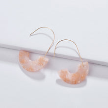 Celluloid Hook Hoop Earrings By DOBBI ( Variety Color Available )