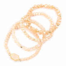 Druzy Stone Hexagon Glass Beads BEADS Bracelets ( Variety Color
