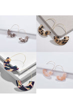 Celluloid Hook Hoop Earrings By DOBBI ( Variety Color Available )