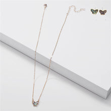 Butterfly Pendant Necklace Earrings Set By DOBBI ( Variety Color