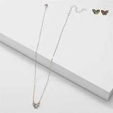 Butterfly Pendant Necklace Earrings Set By DOBBI ( Variety Color