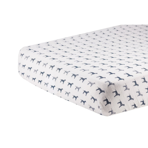 Dalmatian Cotton Muslin Crib Sheet