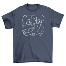 Cat taking a nap t-shirt