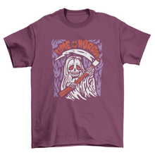 Time for horror Halloween grim reaper t-shirt