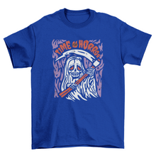 Time for horror Halloween grim reaper t-shirt
