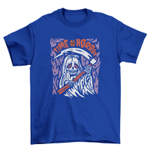 Time for horror Halloween grim reaper t-shirt