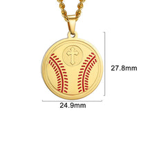 Cross Round Sign Pendant Necklace