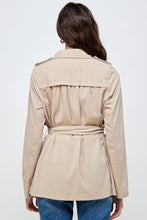 Lightweight Open-Front Drape Jacket with Shoulder Tabs