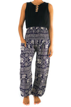 Purple Elephant Pants Harem Pants Boho Pants