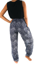 Black Paisley Pants Women Boho Pants Hippie Pants Yoga