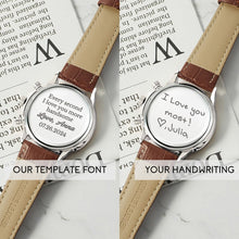 Handwriting Gifts for Groom, Groom Watch, Wedding Watch for Groom