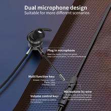 In-Ear Bass Metal Wired Gaming Earphones with Mic