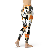 Womens All Over Print Cats Leggings