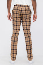 Plaid Slim Fit Trouser Pants