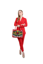 Aleyna Red Tribal Embroidery Women Bag