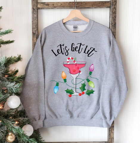 Let's Get Lit Christmas Sweatshirt