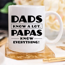 Papa Mug, Dads Know A Lot Papas Know Everything,