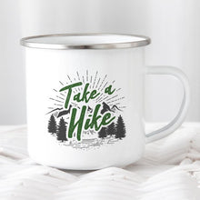 Hiking Gift for Hiker Enamel Mug Wanderlust