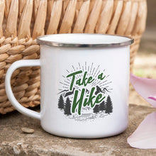 Hiking Gift for Hiker Enamel Mug Wanderlust