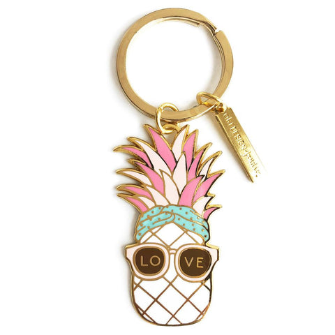 Pineapple Cute Hawaiian Love Keychain